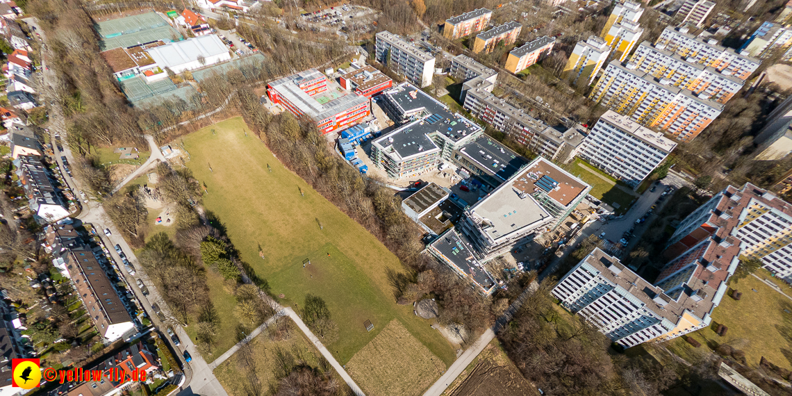 20.02.2023 - Baustelle zur Grundschule am Strehleranger in Neuperlach